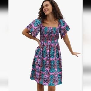 Simply Southern Pink Turqouise Floral Beach Pelican Dresssz Xl